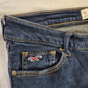 Hollister Dark Blue Women's Juniors Denim Jeans Size W28x L31 7R
